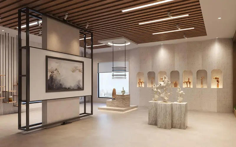 Serene waterfront seating